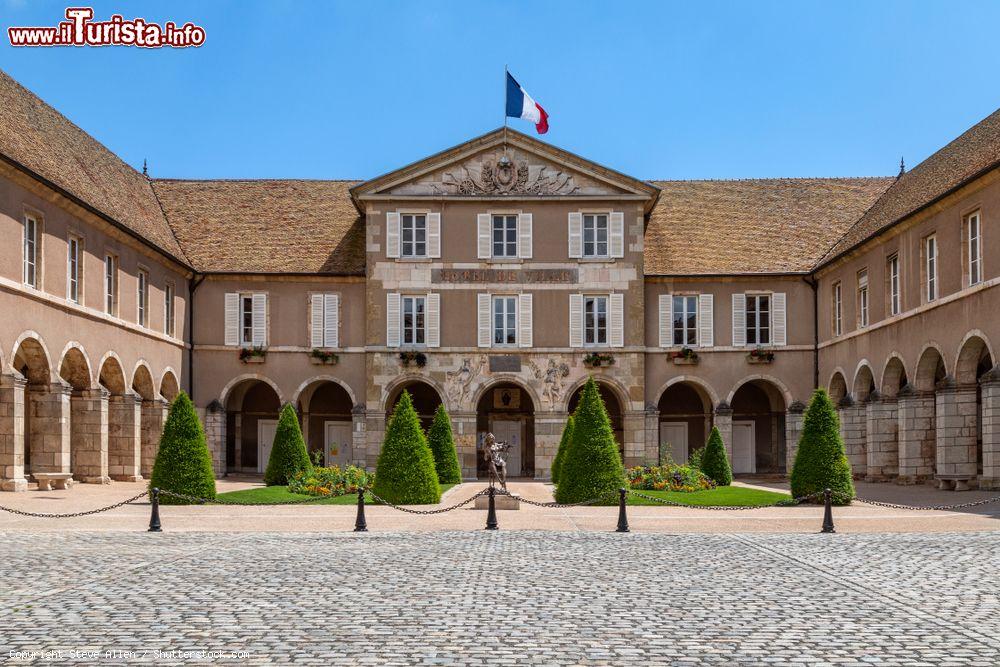 Immagine Il Palazzo Municipale di Beaune, Borgogna, con la bandiera francese - © Steve Allen / Shutterstock.com