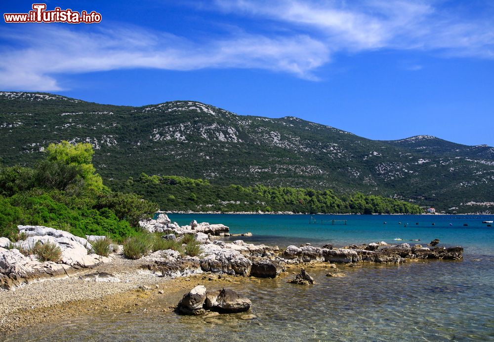 Immagine Il porto di Mali Ston in Croazia. Interamente rinforzato, da questo grazioso porticciolo un tempo partivano le barche che trasportavano il sale verso la Bosnia e la Serbia attraverso il fiume Neretva.