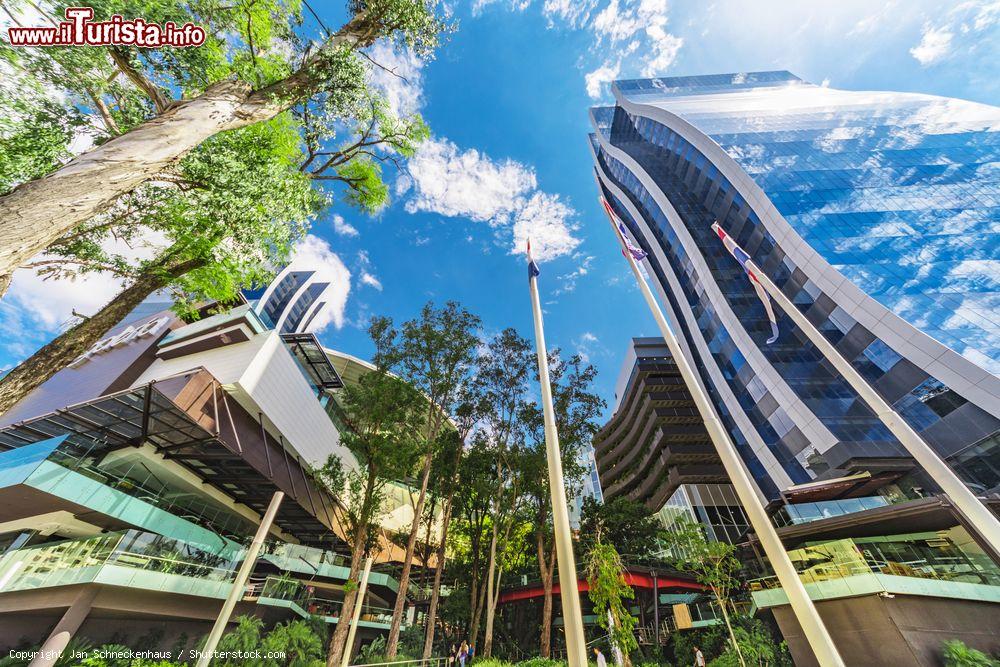 Immagine Il quartiere moderno di Asuncion, Paraguay, con le torri gemelle che ospitano un centro commerciale - © Jan Schneckenhaus / Shutterstock.com