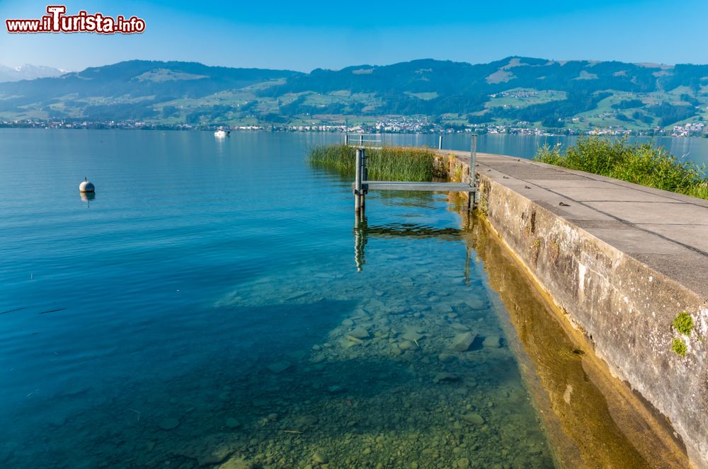 Immagine Il villaggio di Busskirch (Kirchdorf) nei pressi di Rapperswil-Jona, Svizzera. Si trova sulle sponde dell'Obersee.