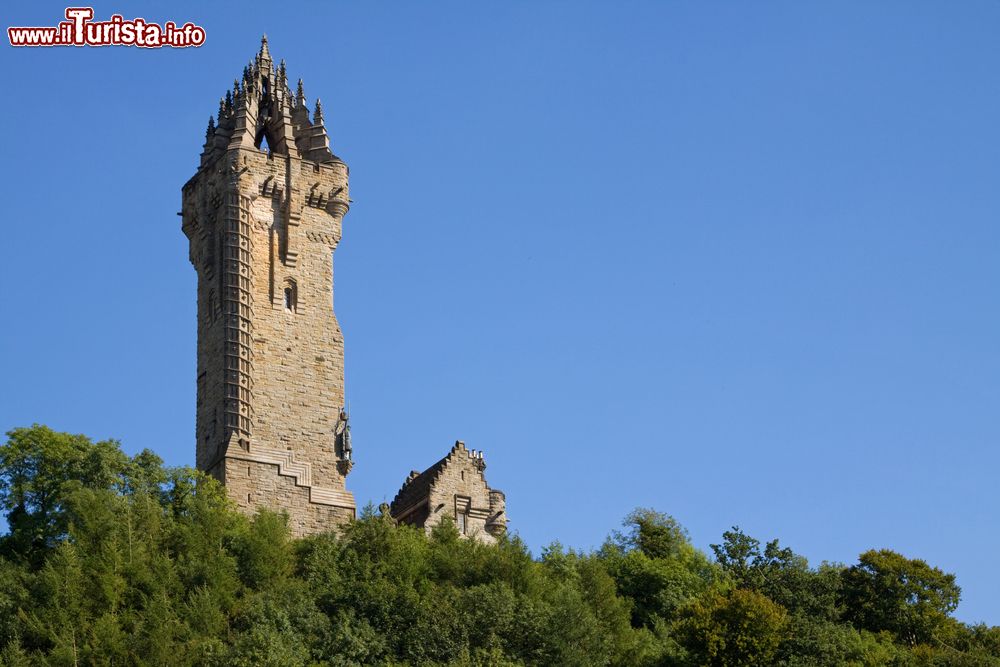 Immagine Il Wallace Monument a Stirling, Scozia. Questa torre del XIX° secolo è affacciata sul luogo della battaglia di Stirling Bridge del 1297.