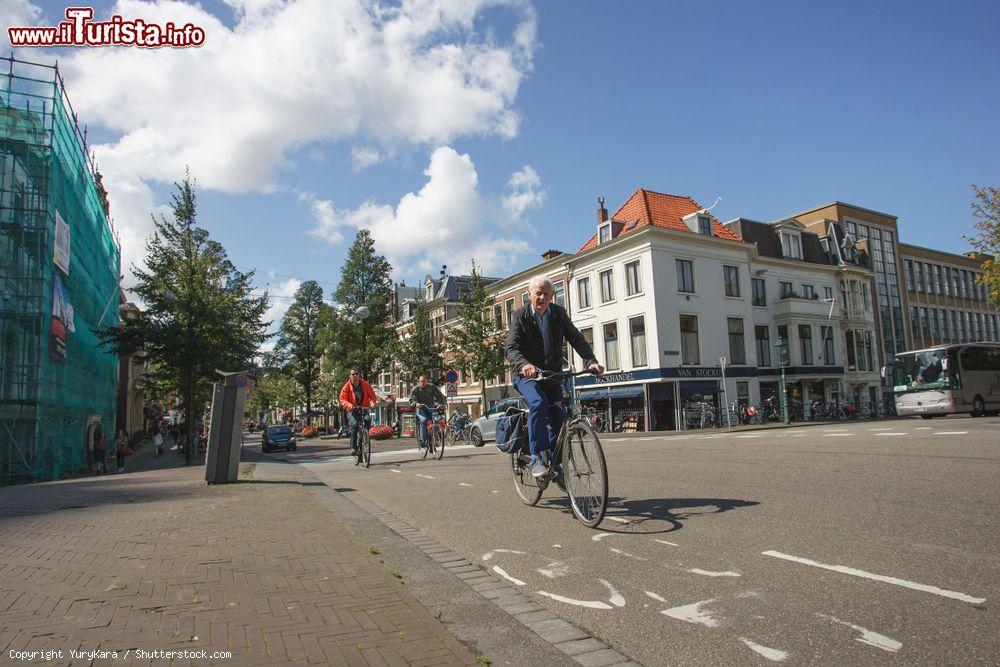 Immagine In bicicletta su una pista ciclabile di Den Haag, Olanda - © YuryKara / Shutterstock.com