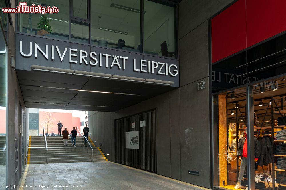 Immagine Ingresso all'Università di Lipsia da Grimmaische Street, centro storico, Germania - © Gaid Kornsilapa / Shutterstock.com