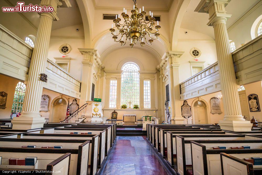 Immagine Interno della Chiesa di Cristo nel centro di Philadelphia, Pennsylvania (USA) - © f11photo / Shutterstock.com