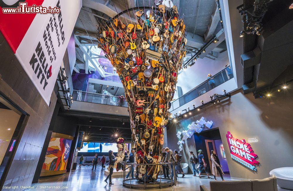 Immagine Interno dell'Experience Music Project (EMP) di Seattle, Washington (USA) - © Checubus / Shutterstock.com