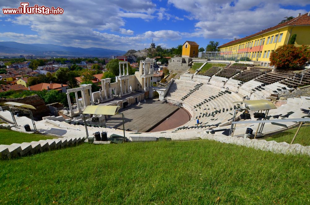 Immagine L'antico Teatro di Philippopolis nel centro di Plovdiv in Bulgaria.