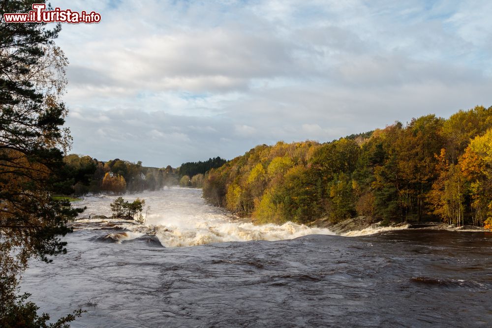 Immagine La cascata di Boen sul fiume Tovdalselva nei pressi di Kristiansand, Norvegia, durante un'alluvione.