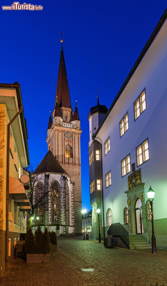 Immagine La cattedrale di Nostra Signora a Radolfzell nei pressi di Lindau, Germania, by night.