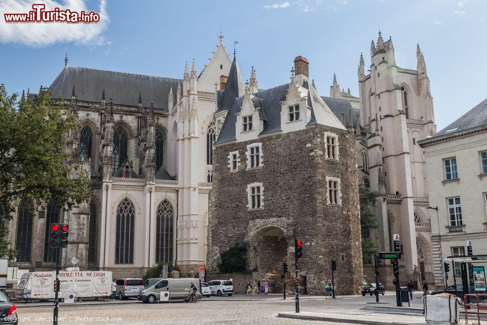 Immagine La cattedrale di San Pietro e Paolo a Nantes, Francia. Edificata nel 1434 sui resti di una chiesa romanica precedente, si distingue per la pietra calcarea bianca con cui è stata realizzata. Qui riposano le spoglie dei duchi di Bretagna Margherita di Foix e Francesco II°- © John_Silver / Shutterstock.com