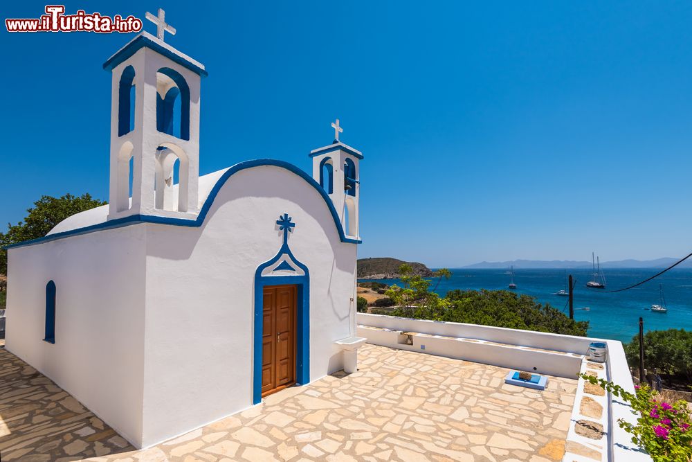 Immagine La chiesa di Agios Spyridon sull'isola di Lipsi, Dodecaneso, Grecia.