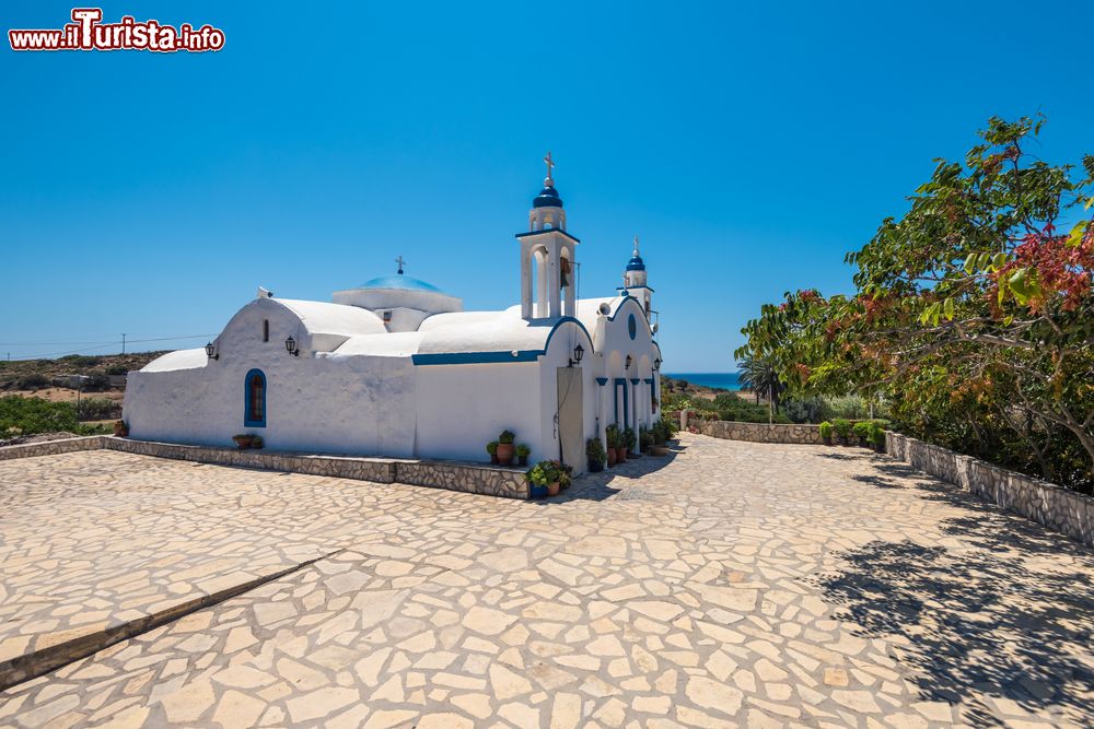 Immagine La chiesa di Panagia Toy Charou sull'isola di Lipsi, Grecia (Dodecaneso).