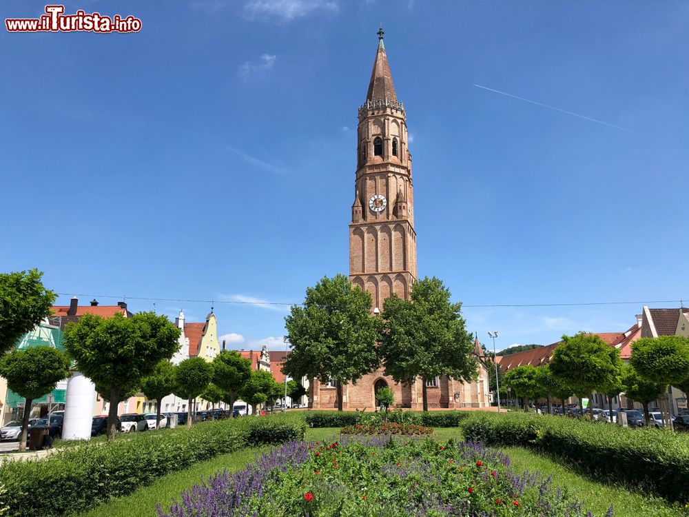 Immagine La chiesa di St. Jodok a Landshut, Baviera, Germania. 