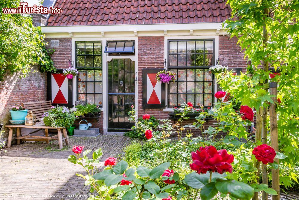 Immagine La colorata Almshouse di Haarlem, Olanda. In origine ospitava famiglie povere e donne anziane - © HildaWeges Photography / Shutterstock.com