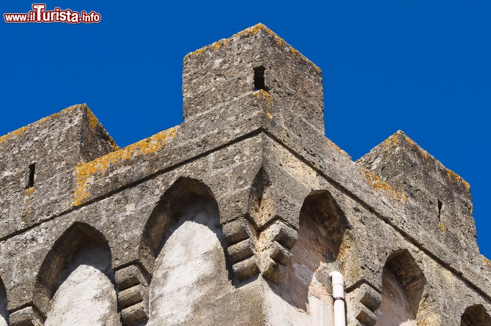 Immagine La merlatura del Castello di presicce in Puglia