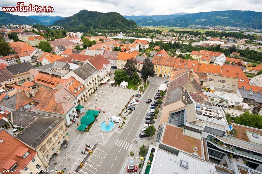 Immagine La piazza principale di Judenburg (Austria) vista dalla torre cittadina - © Timelynx / Shutterstock.com