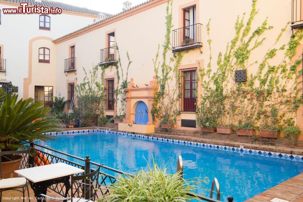Immagine La piscina dell'Alcazar de la Reina, lussuoso hotel di Carmona (Spagna) - © Ana del Castillo / Shutterstock.com