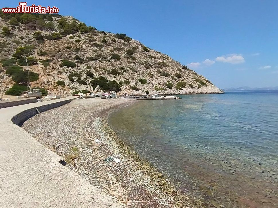 Immagine La spiaggia di Palamidas sull'isola di Hydra (Grecia).