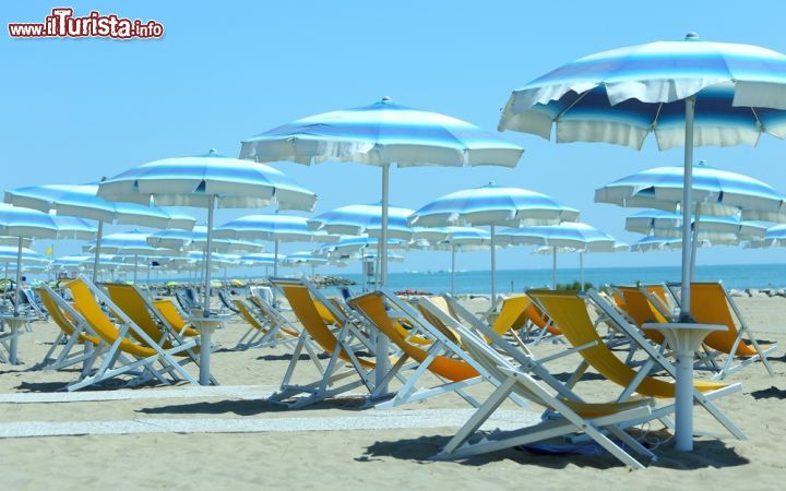 Immagine La spiaggia di Valverde di Cesenatico, sulla rivera romagnola, la costa adriatica dell'Emilia-Romagna