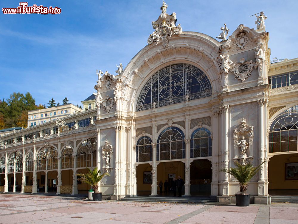 Immagine La splendida facciata dalla Colonnade a Marianske Lazne, Boemia (Repubblica Ceca).