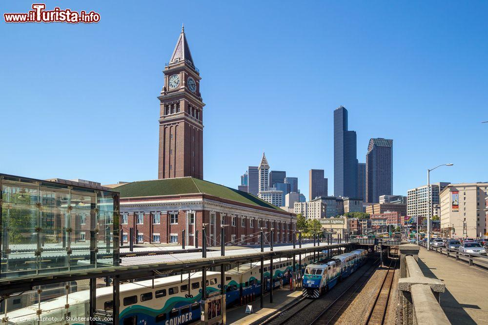 Immagine La stazione di King Street a Seattle, Washington. E' stata costruita fra il 1904 e il 1906 dalla  Great Northern Railway and Northern Pacific Railway - © f11photo / Shutterstock.com