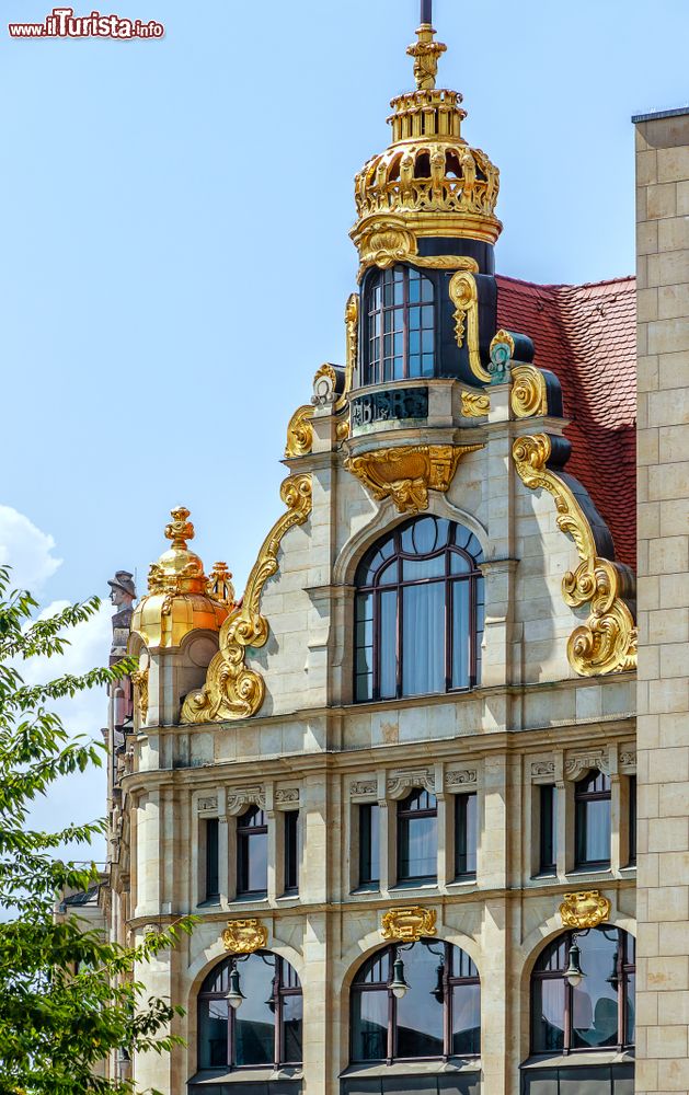 Immagine La Thomaskirche a Lipsia, Germania. Costruita sul sito di un monastero del XIII° secolo, è stata fortemente restaurata dopo la Seconda Guerra Mondiale.