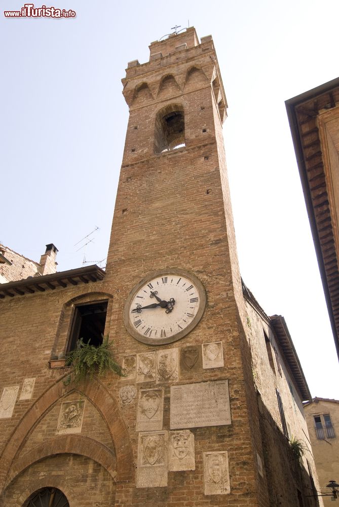 Immagine La torre dell'orologio di Buonconvento, Toscana.