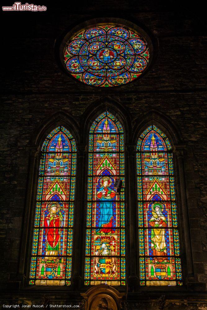 Immagine La vetrata istoriata di una chiesa di Tournai, Belgio - © Jonas Muscat / Shutterstock.com