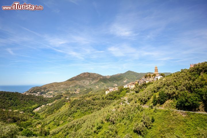 Immagine L'appennino ligure, siamo in escursione nell'entroterra di Moneglia, sulla riviera di levante