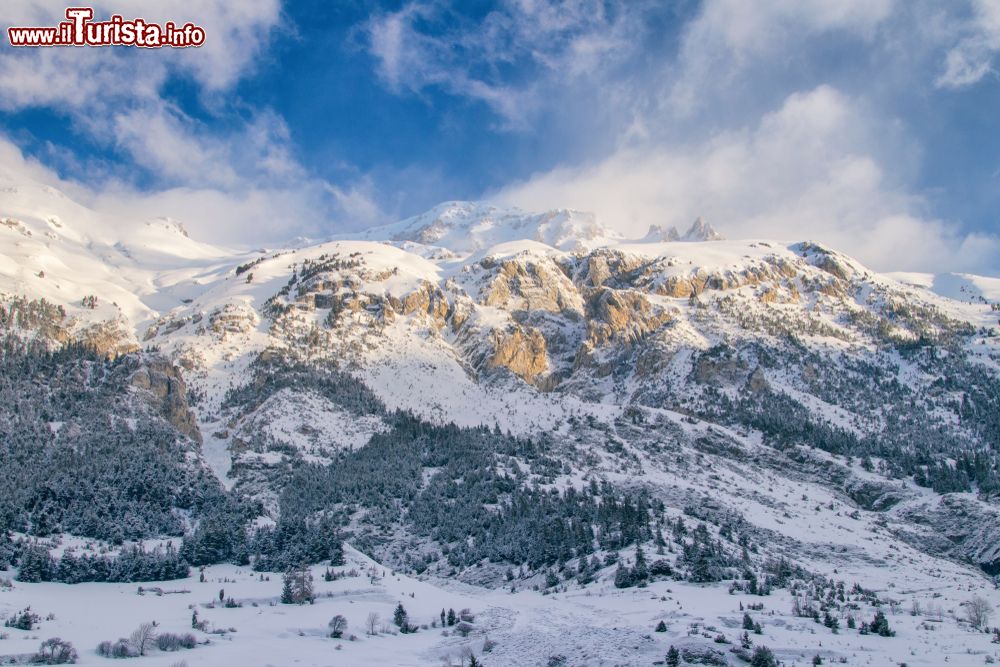 Immagine Le Alpi innevate in Val venis, Francia. Siamo nella regione Alvernia-Rodano-Alpi.