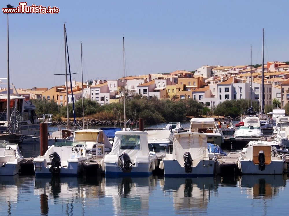 Immagine Le barche ormeggiate alla marina di Cap d'Agde, Languedoca-Rossiglione (Francia).