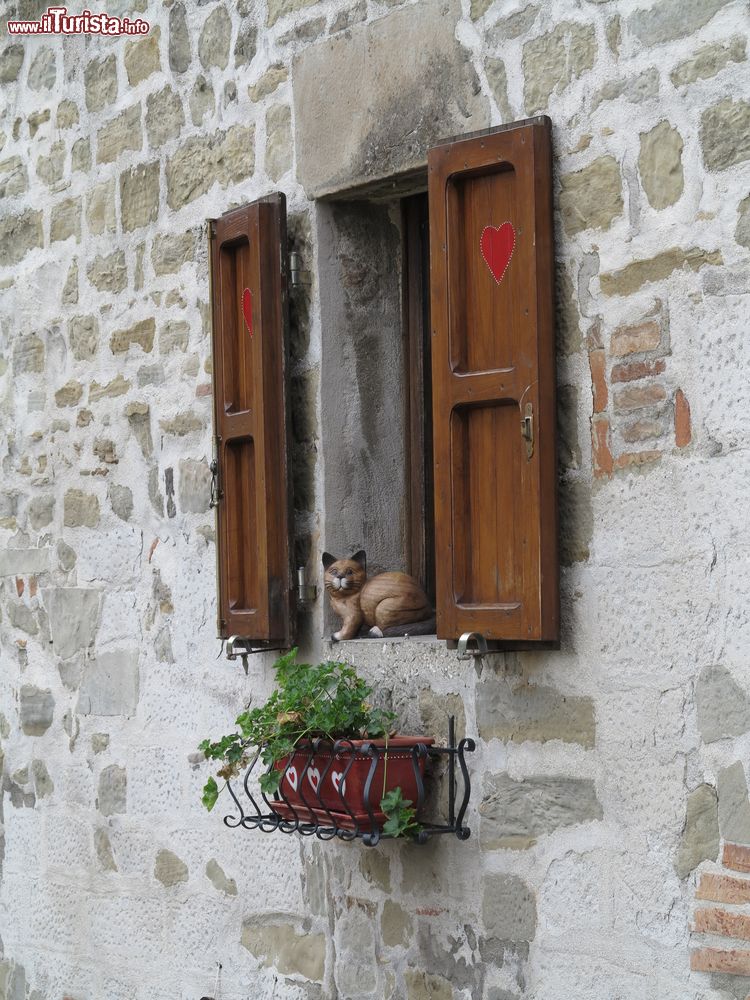 Immagine Le case in pietra di Montemonaco nei Monti Sibillini (Marche).