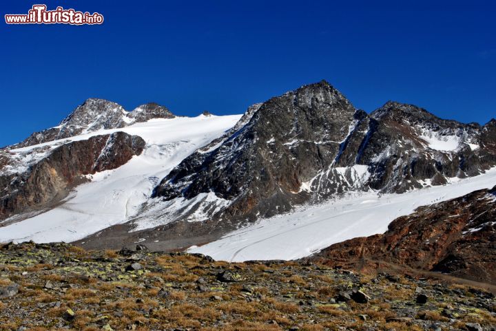 Immagine Lingue di ghiaccio in Val Senales, Trentino Alto Adige. Si formano quando un ghiacciaio vallivo si muove molto rapidamente verso il mare o un lago - © Matteo Festi / Shutterstock.com