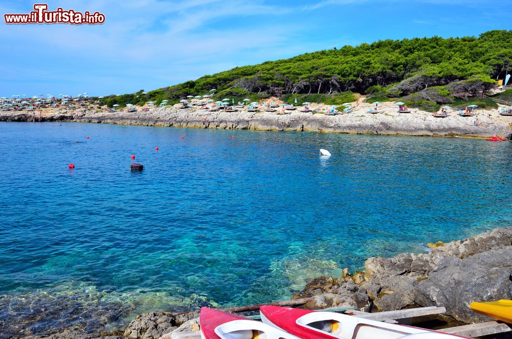 Immagine Il mare cristallino delle Isole Tremiti durante le vacanze estive è preso d'assalto dai turisti provenienti da tutta Italia e non solo.