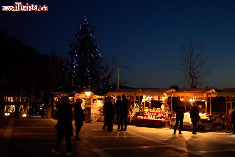 Immagine Mercatino di Natale all'esterno delle Grotte di Postumia in Slovenia