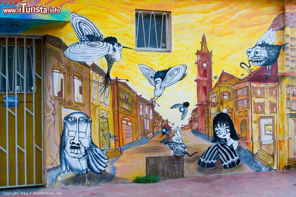 Immagine I muri di Valparaíso (Cile) sono pieni di murales, graffiti e arte di strada. Molti turisti scelgono di visitare la città proprio per questa ricchezza artistica, che fanno di Valparaíso la capitale cilena dei graffiti - foto © Anky / Shutterstock.com