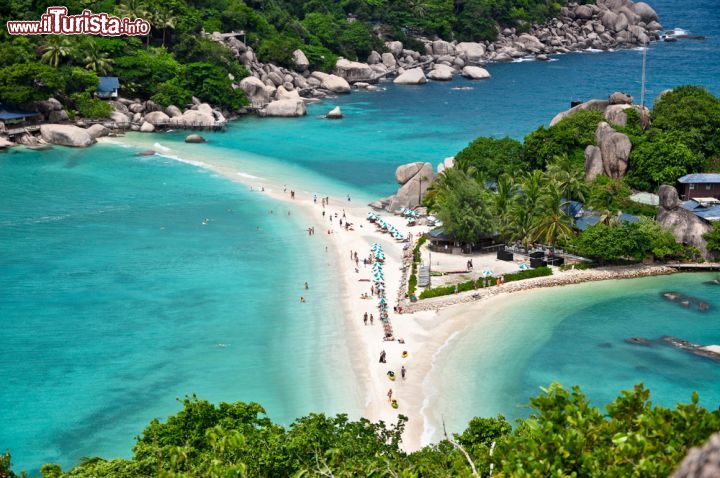 Immagine Nang Yuan Island, una delle attrazioni per chi viene in vacanza a Koh Tao, Thailandia. Questo paradiso a nord est di Koh Tao viene descritto come una delle dieci più belle isole al mondo - © sondzr / Shutterstock.com