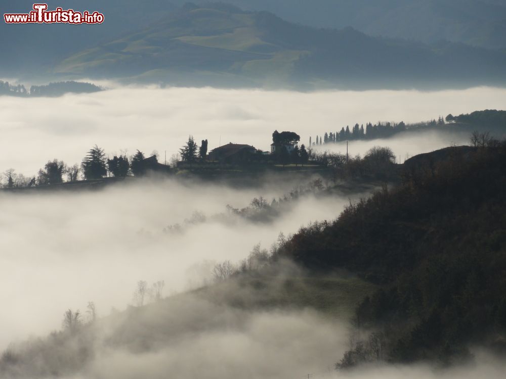 Immagine Paesaggio collinare non lontano da Borgo Tossignano in inverno - © ildirettore, CC BY 3.0, Wikipedia