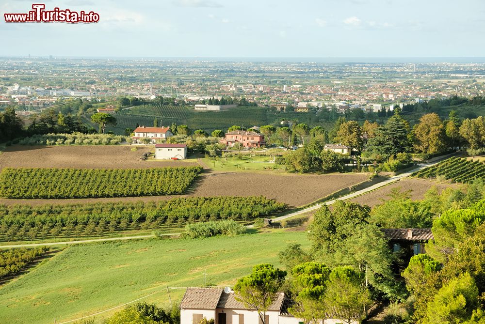 Immagine Panorama delle colline cesenati e la pianura romagnola da Roncofreddo