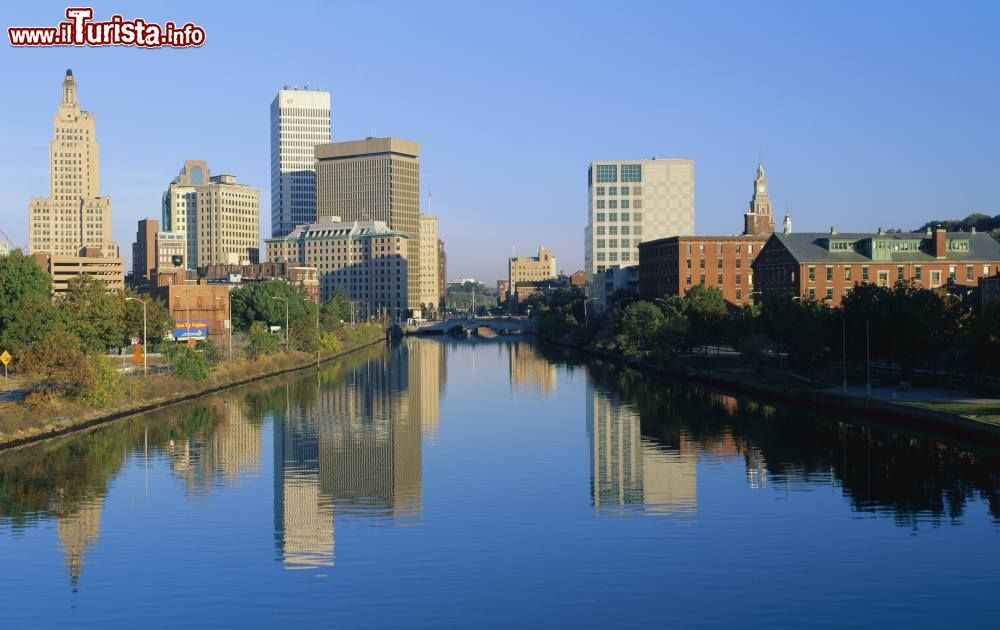 Immagine Panorama di Providence, Rhode Island, Stati Uniti d'America. Dopo Boston, è la seconda città per grandezza del New England.