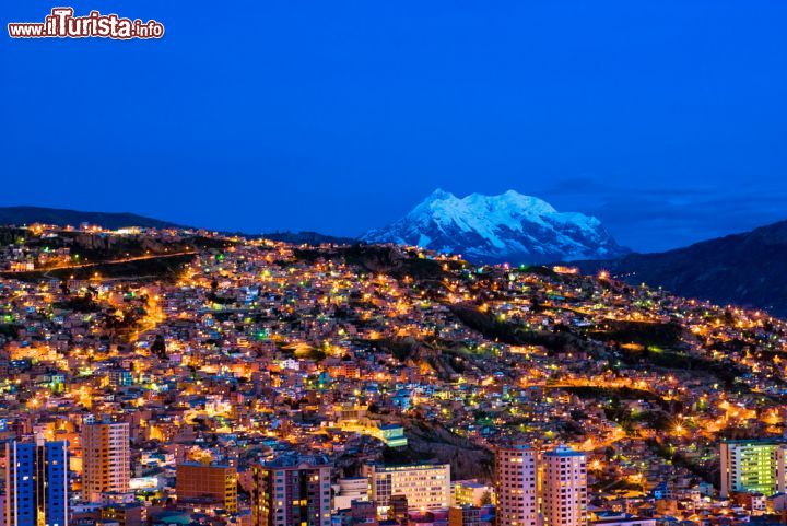 Panorama Notturno Di La Paz Bolivia Una Spettacolare Foto La Paz