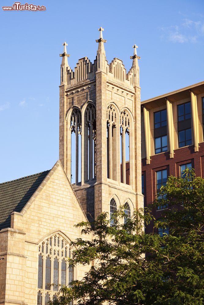 Immagine Particolare architettonico della cattedrale di Madison, Wisconsin (USA).