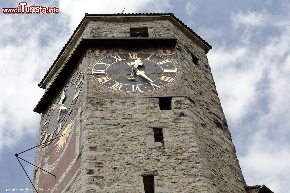 Immagine Particolare della torre dell'orologio di Rapperswil-Jona, Svizzera - © marekusz / Shutterstock.com