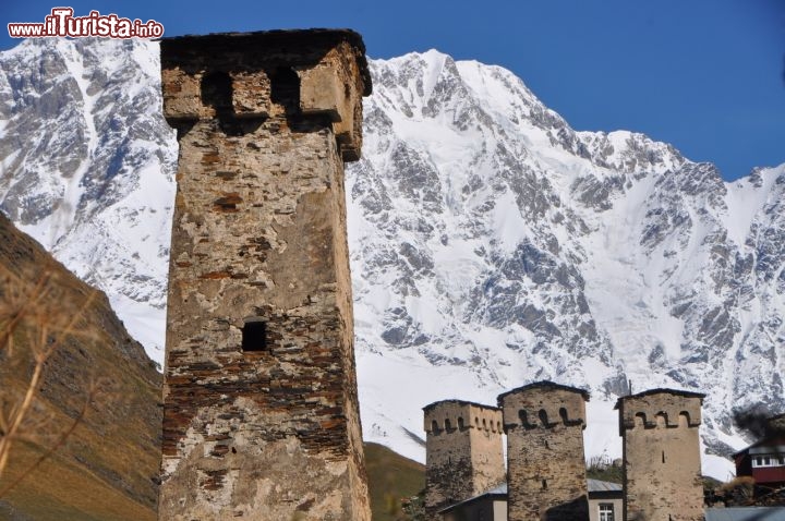 Immagine Particolare delle torri Unesco di Ushguli, Upper Svaneti