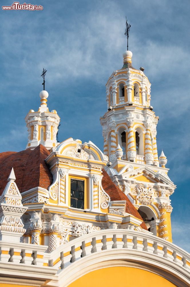 Immagine Particolari architettonici della chiesa di Nostra Signora di Guadalupe a Puebla, Messico.