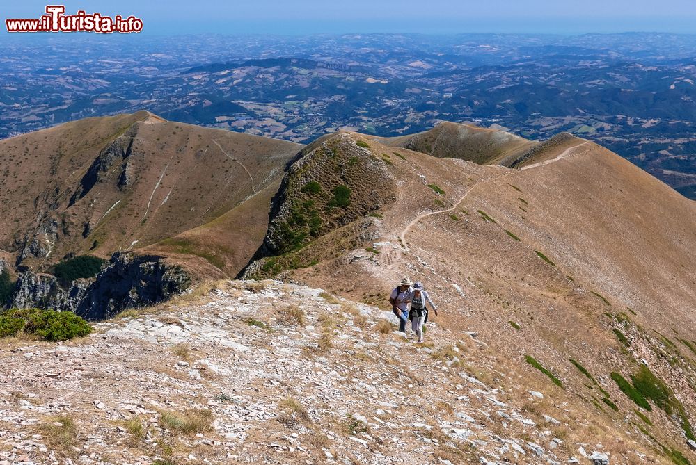 Immagine Passeggiata su di una cresta sui Monti Sibillini, Montemonaco (Marche).