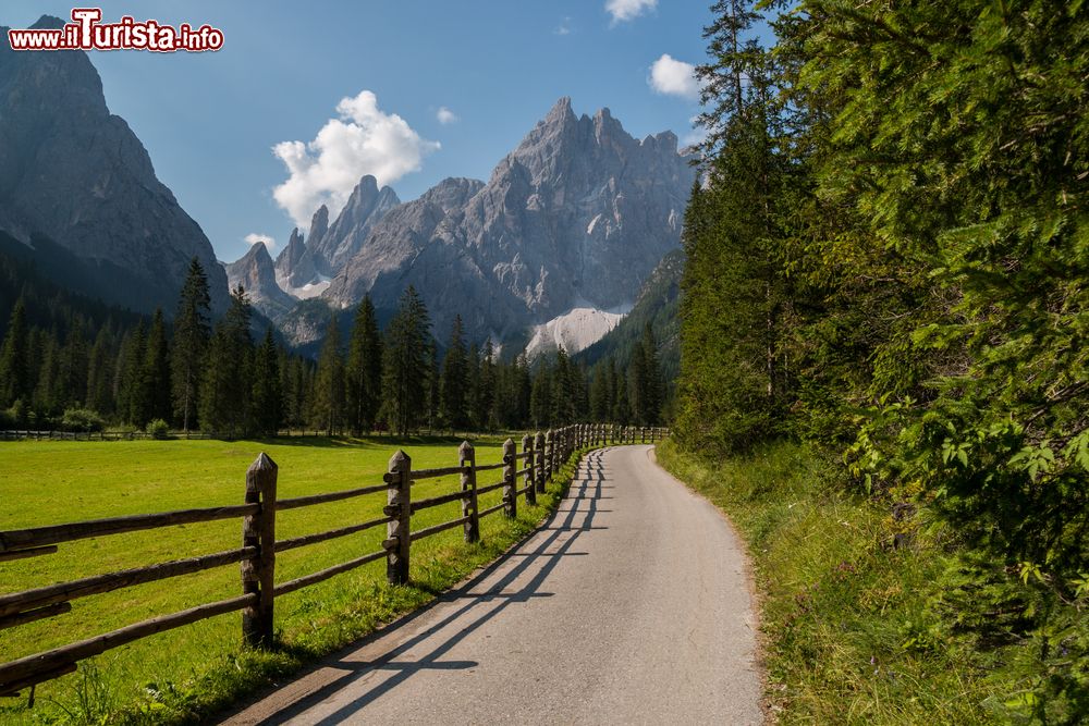 Immagine Passeggiata su di una strada della Val Pusteria in estate