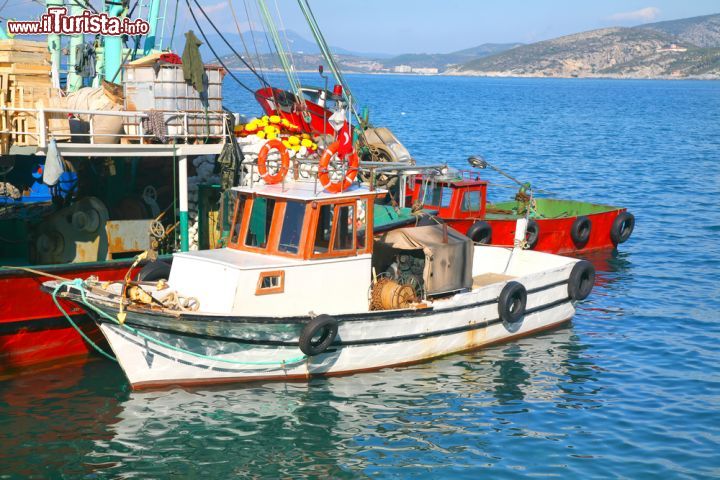 Immagine Pescherecci ormeggiati a Kusadasi, Turchia - L'antica tradizione legata alla pesca continua ancora oggi ad essere una delle grandi risorse economiche, assieme al turismo, di questa località dell'Egeo © onepony / Shutterstock.com