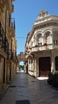 Antichi palazzi nel centro storico di Marsala, Sicilia. Racchiuso nel perimetro della città medievale, il cuore di Marsala ospita monumenti e luoghi di cultura.
