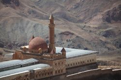 Architettura dell'Ishak Pasha Palace a Dogubeyazit, Agri, Turchia: è uno dei pochi esempi di palazzi storici turchi sopravvissuti sino ai giorni nostri.
