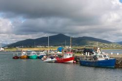 Barche da pesca nel porto di Valentia Island, Irlanda.



